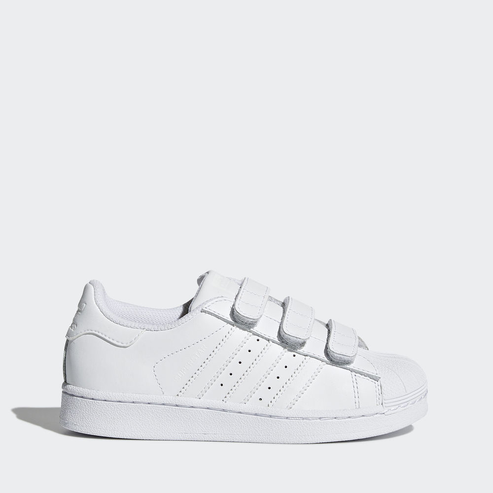 Adidas Superstar Foundation - Originals για αγορια - Ασπρα,Μέγεθος: EU 27 – 39 1/3 (999DERLW)